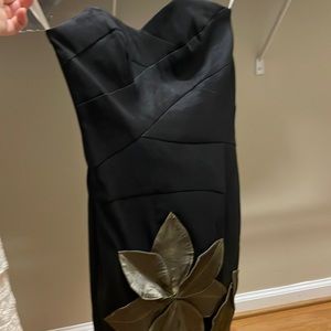 Strapless black boutique dress